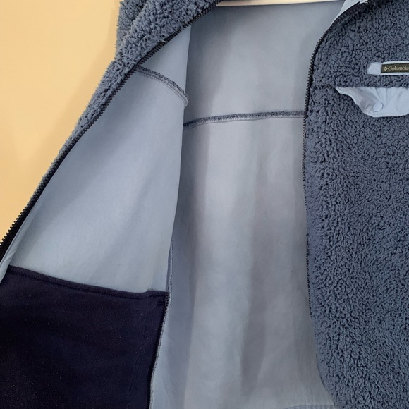 Columbia Women's Mountain Side Sherpa Fleece Full-Zip Jacket Size Medium - Picture 5 of 5